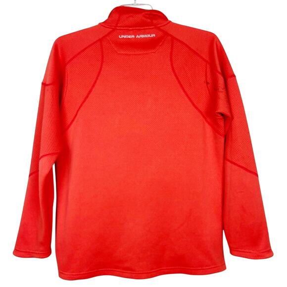 Under Armour Orange Fuego Quarter Zip Sweater Sz M - Picture 7 of 10